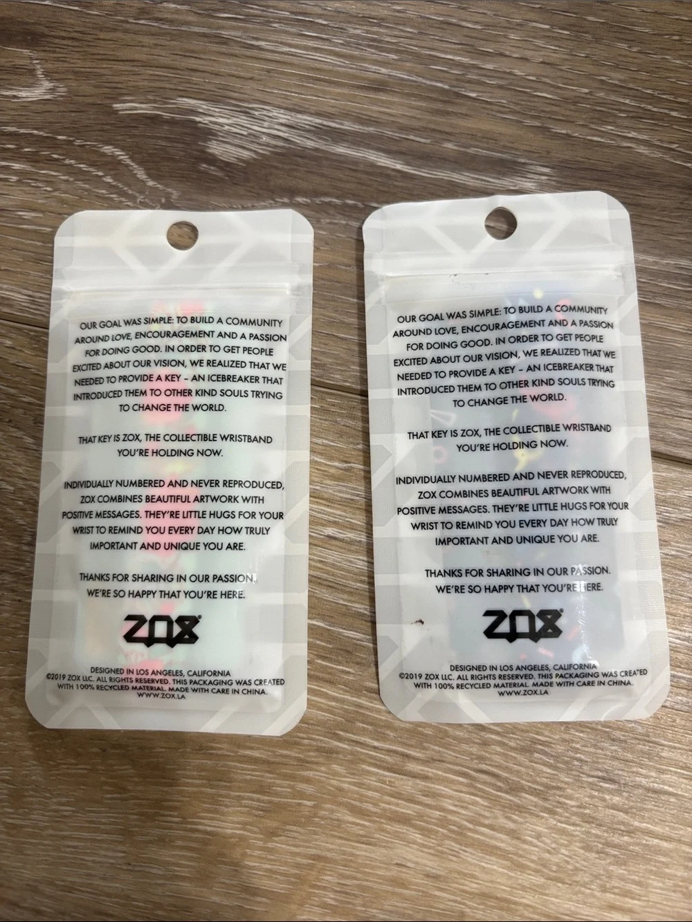 NWT- ZOX wristbands